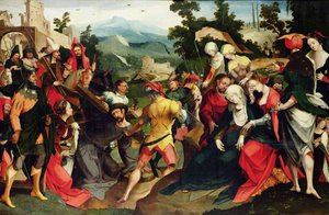 Portement de croix, c.1520 - Dutch School